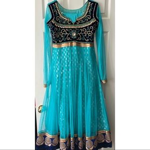 Indian traditional frock anarkali suit floor length